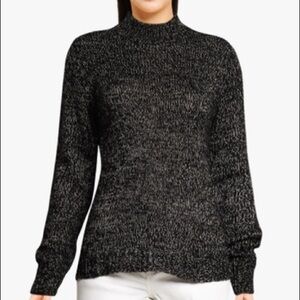 Vero moda jumper with high neck in black fleck Lisa jive sz.S